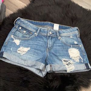 Denim shorts
